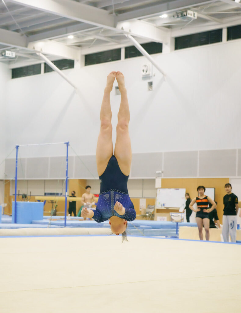 宮田笙子選手。床。